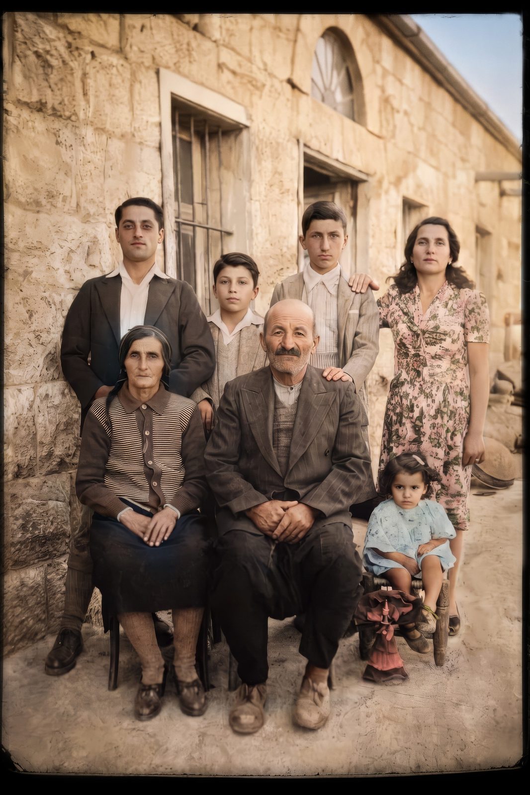 1946 . 2003 . 2026 — One Moment . Three instances, photograph 3 of 3, Kfar Mechkeh, Bekaa Valley, Lebanon